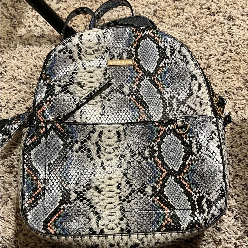 Aldo Multicolor Snake Pattern Backpack - image 1